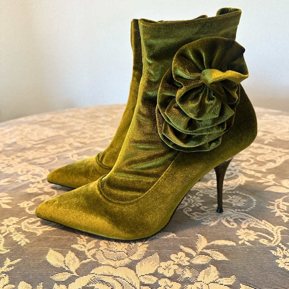Jeffrey Campbell Velvet Booties - Picture 3 of 3